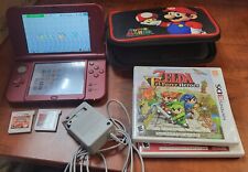 New Nintendo 3DS XL - Red - 2 Games - Charger - Carrying Case - Stylus