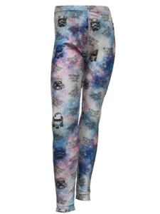 TEREZ Girl's White Star Wars Galaxy Leggings #4018342 NWT - Picture 1 of 2