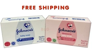 Paquete de jabones suaves para bebé Johnson's jabón hidratante suave para piel 3,5 oz 2 barras - Imagen 1 de 3