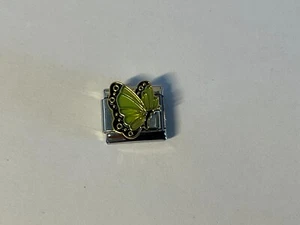 SILVER BUTTERFLY CLASSIC LINK ITALIAN CHARM fits all 9mm Italian bracelet SA15 - Picture 1 of 9