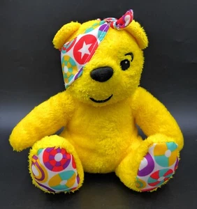 BBC Children In Need Pudsey Bear Coloured Bandage & Feet 6” Sitting Soft Toy - Picture 1 of 5