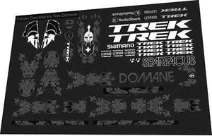 Fabian Cancellara's Trek Domane DECAL SET - Bild 1 von 1