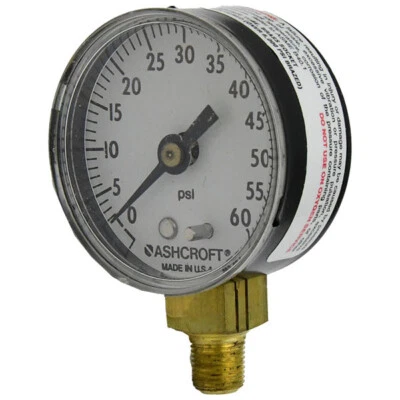 Manómetro Ashcroft 60 PSI 20W1005H01L60# -SA Foto 1 de 2