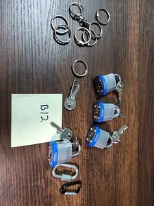 Lot of 4 Abus 41/30 Mk Kd Padlock, Master Keyed, Standard Shackle (G) w/ extras - Picture 1 of 2