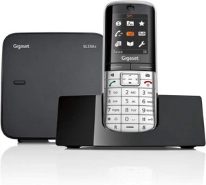 Gigaset SL350A Design Echtmetall-Rahmen TFT Farbdisplay Telefon mit Anrufbeantwo - Picture 1 of 4