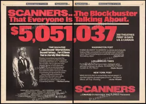 SCANNERS - Original 1981 Trade AD / Poster / Box Office Promo _ David Cronenberg - Bild 1 von 3