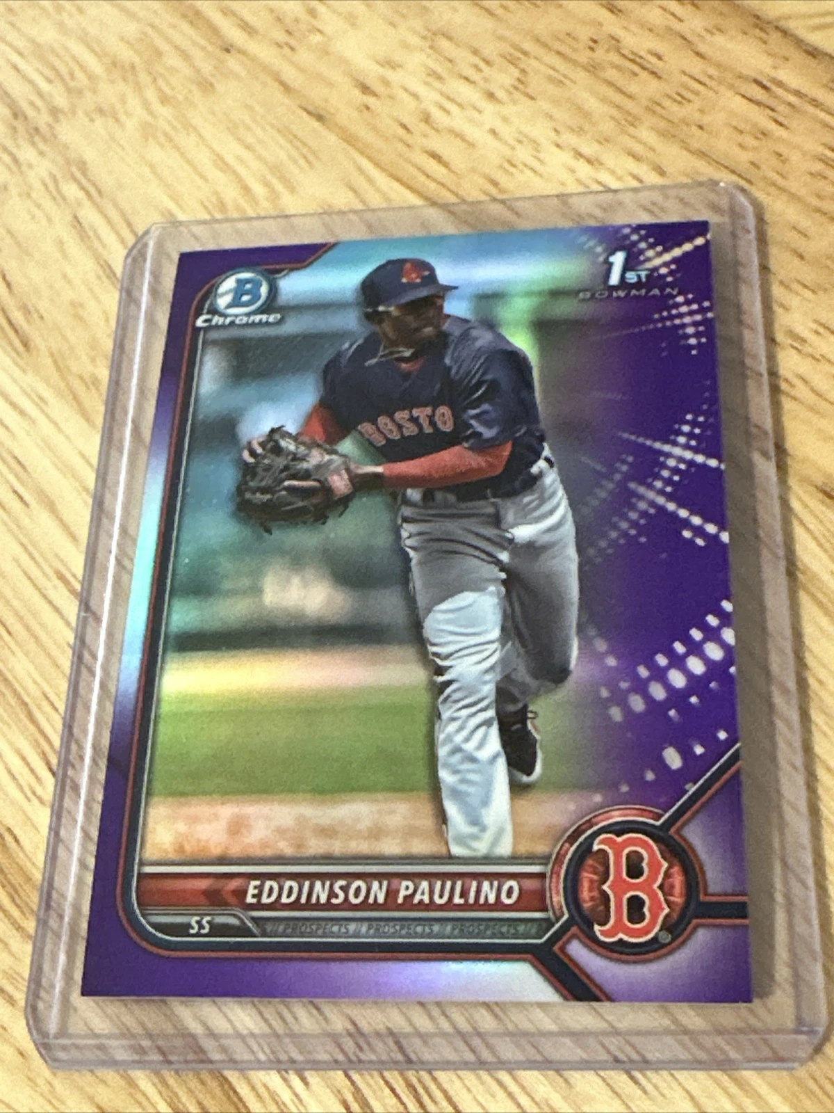 Eddinson Paulino 2022 Bowman Chrome #BCP-175 Purple Refractor 1st Bowman 006/250