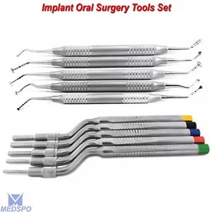 Implant Oral Surgery Graft Sinus Lift Osteotome Currette Dental Instrument Set - Picture 1 of 5