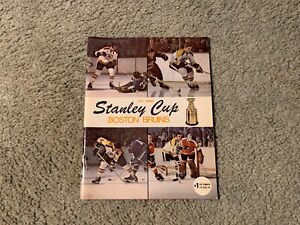 1971 Stanley Cup Quarter Finals Hockey Program Boston Bruins Montreal Canadiens