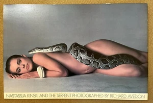 Poster vintage originale anni 80 Nastassja Kinski e il serpente serpente Avedon - Foto 1 di 11