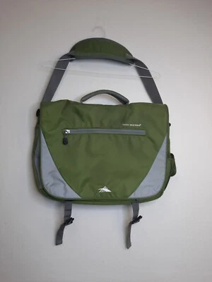 ALTA SIERRA Verde y Gris Mensajero Ordenador Acolchado Ajustable Correa Acolchada Foto 1 de 4