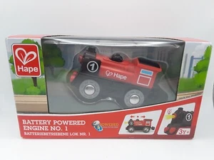 Hape Wooden Railway Battery Powered Engine No. 1 Kid's Train Set 14916 Sealed - Picture 1 of 5
