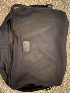 Tumi Lg Black Nylon Zip Travel organizer cube w mesh top 14” X 10” - Picture 1 of 5