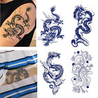 1sheets Temporary Herbal Tattoo Sticker Dragon Letter Cute Sexy Glitter Deca ZDP