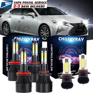 For Lexus IS250 IS350 2006 2007 2008 2009 LED Bulb Headlight + Foglight Combo 6X - Picture 1 of 10