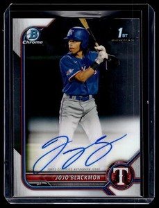 Jojo Blackmon 2022 Bowman Chrome 1st Autograph Auto Card  #CPA-JBN