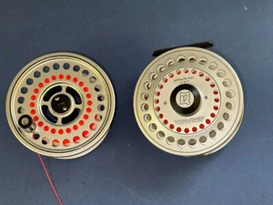 HARDY ULTRALITE DISC LA 10/11 FLY REEL WITH SPARE SPOOL AND GOOD SPEY LINE - Picture 1 of 3