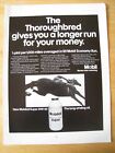 Mobil Super Oil Thoroughbred Longer Run For Your Money 1970 Advert A4 File 38