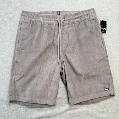 Pantalones Cortos Billabong Para Hombre Gris Mediano Mike EW Pana Cordón Surf Patín 9" NUEVO Foto 1 de 4