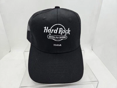 Gorra de pelota Truckers Snap Back Hard Rock Casino Tulsa OK temática negra nueva Foto 1 de 4
