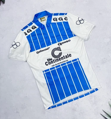 Camiseta de ciclismo Gonso Continental vintage años 80 olímpica Alemania Occidental talla M Foto 1 de 4