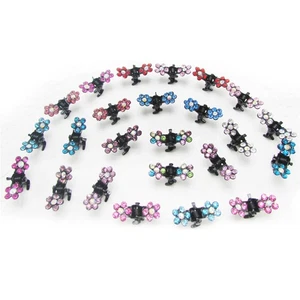 30 Pcs Small Gripper Edge Clip Flower Hair Claw Mini Hairpin Paw - Picture 1 of 12