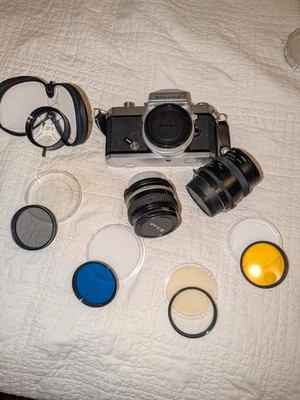 Nikkormat FT3 Camera Body, Lens, Filters  6049354 - Image 1 of 4