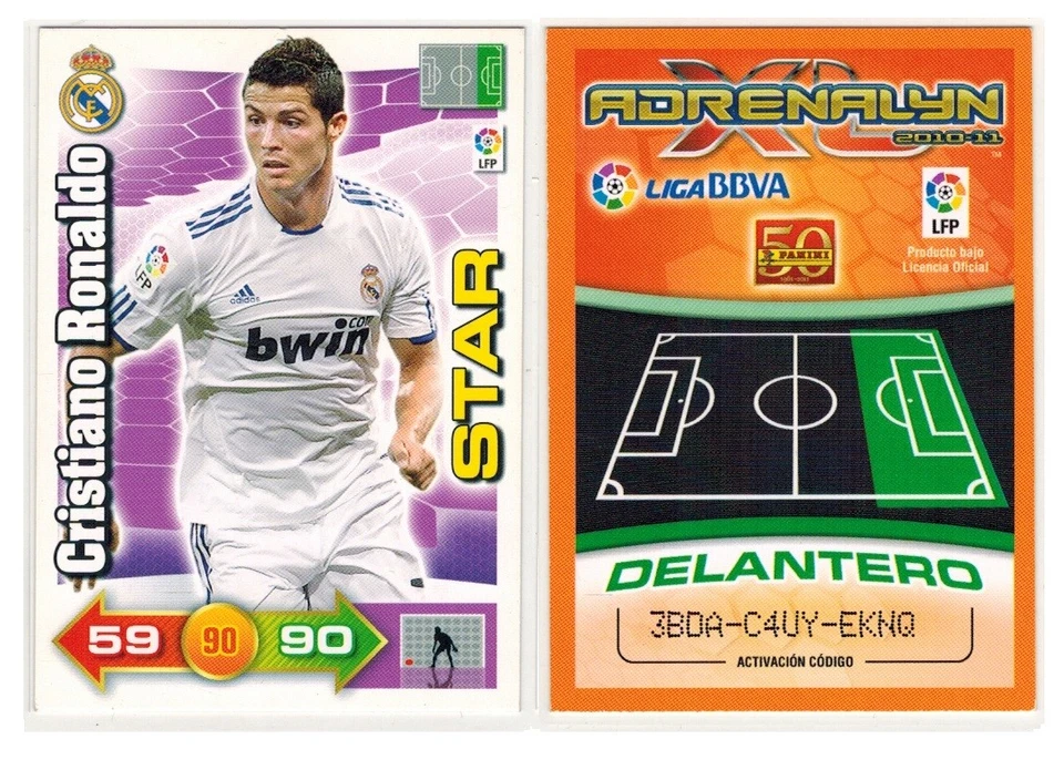 Liga Adrenalyn XL 2010-11 Cristiano Ronaldo Real Madrid Carte Star Panini - Photo 1/1