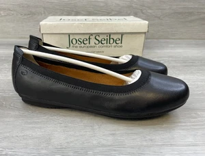 Josef Seibel Pippa Damen Ballerinas flach 7,5 schwarz Leder Slipper Freizeitschuhe - Bild 1 von 11