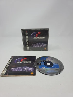 Grand Turismo PlayStation 1 PS1 Etiqueta Negra Completo Con Manual CIB Foto 1 de 4