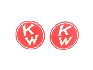 2 X FRONT RADIATOR GRILL BADGE EMBLEM MONOGRAM FITS TO VINTAGE KENWORTH #V488-8 - Foto 1 di 9