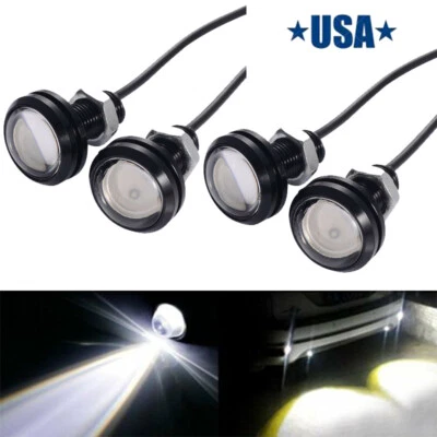 4x Blanco DC 12V 30W Eagle Eye LED Diurno Funcionamiento DRL Luz de Respaldo Coche Roca Lámpara Foto 1 de 4