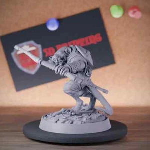 Ratmen Archer Miniatur Skaven Mini Dungeons and Dragons Mini DnD 5e TTRPG - Bild 1 von 8