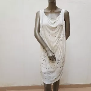 Hübsches Kleid von Nü by Staff Woman, S, weiß, beige, silber - Bild 1 von 24