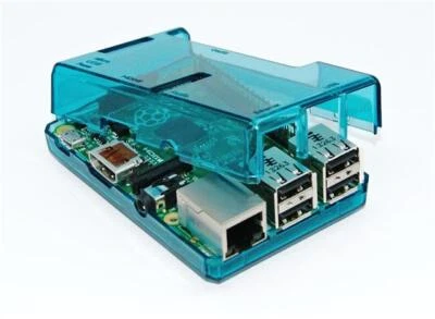 ABS Blue Transparent Case for Raspberry Pi 3  Model B+ by SB Components - Image 1 of 4