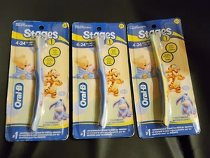 Oral-B stage 1 tooth brush for age 4-24month Disney Winnie 3pack - Picture 1 of 2