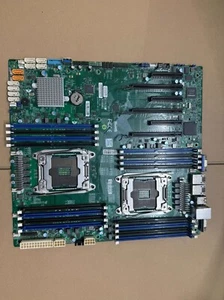 Supermicro X10DRI Dual socket R3  LGA 2011 DDR4- 2400MHz 16 DIMM slots - Picture 1 of 3
