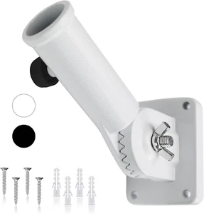 Flag Pole Holder for outside House Adjustable Flag Pole Mount Metal Flag Holder - Picture 1 of 12