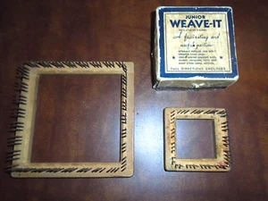 Vintage WEAVE-IT Looms 4.5" 2.5" One Original Box DONAR - Picture 1 of 4