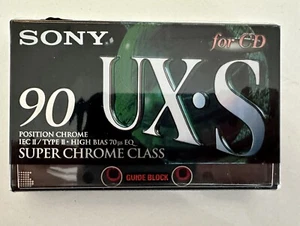 SONY Audiocassette UX-S 90, Chrome, Guide, MC, Tape, neu, OVP, Typ II, unbenutzt - Bild 1 von 6