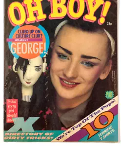 BOY GEORGE CULTURE CLUB MIKE NOLAN BUCKS FIZZ POSTER OH BOY! MAGAZINE VTG MUSIC - Picture 1 of 4