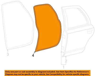 Componentes de puerta-puerta Ford OEM 85-11 Crown Victoria W'strip XW7Z5425324AA Foto 1 de 2