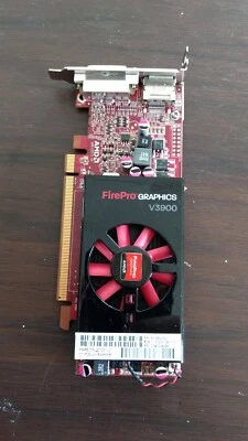 HP AMD FirePro V3900 1GB GDDR3 DVI DisplayPort Graphics Video Card low profile - Image 1 of 4
