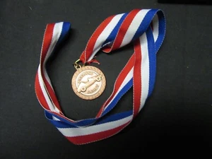 Medalla de bronce Derby de madera de pino en cinta para el cuello D5 - Imagen 1 de 1