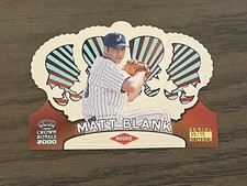 2000 Crown Royale Platinum Blue Matt Blank Rookie #83 Montreal Expos /75