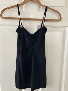 Vintage Roberto Cavalli Black Silk And Cashmere Tank Top Never Worn!! Size 46 - Picture 1 of 9