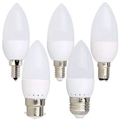 AU E27 E14 B22 B15 3W LED Chandelier Candle Light Bulb Lamp 2835 SMD White 220V - Image 1 of 4