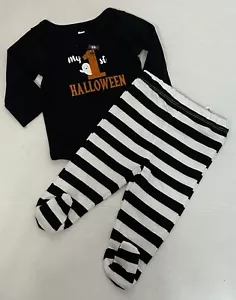 Koala Kids Infant Boys Size 0-3 Months Outfit My First Halloween Bodysuit Pants - Picture 1 of 6
