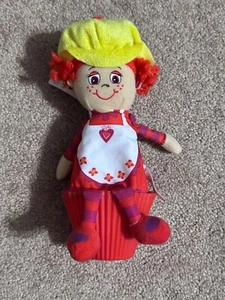 Little Miss Muffin Plush Cupcake white Doll Yellow Hat Red Hair Jay At Play 2011 - Picture 1 of 11