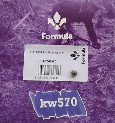 Formula - Tornillo De Sangrado O-Ring T1/R1/RO/R1R/RX/Oro/CR3/C1 FD40249-20 - Imagen 1 de 3